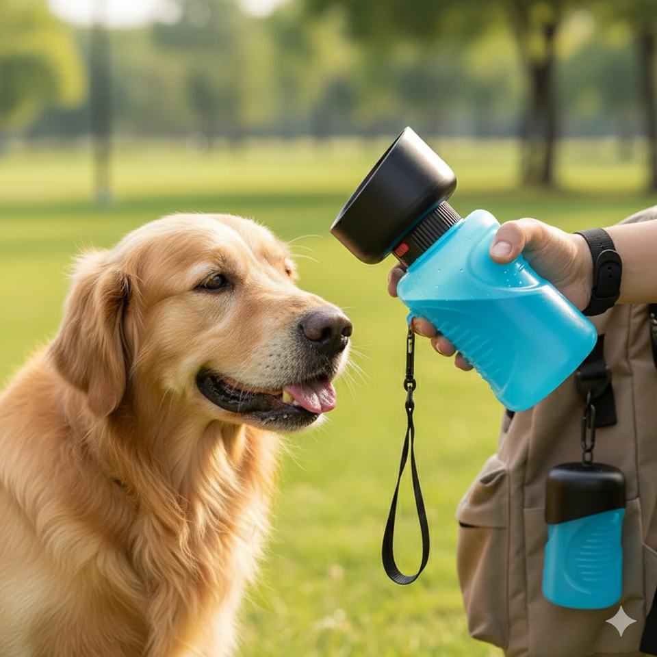 Botella de agua portátil para mascotas