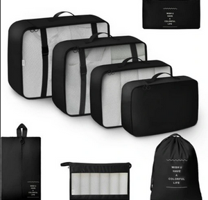 Set de 8 Organizadores de Maleta para Viaje (Ropa y Zapatos)